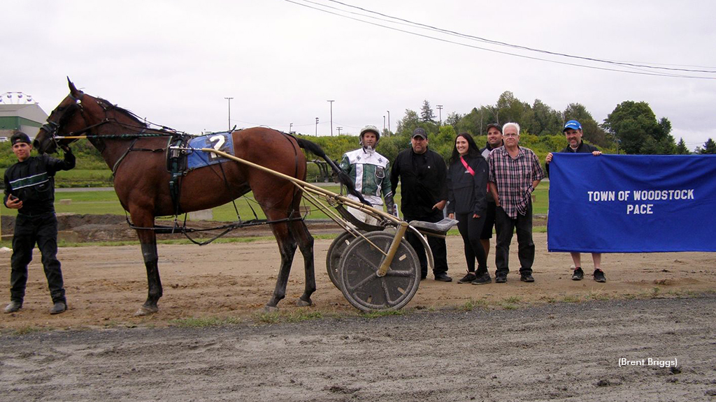 Marc Campbell with Plain Jane after his 3,000th career driving win