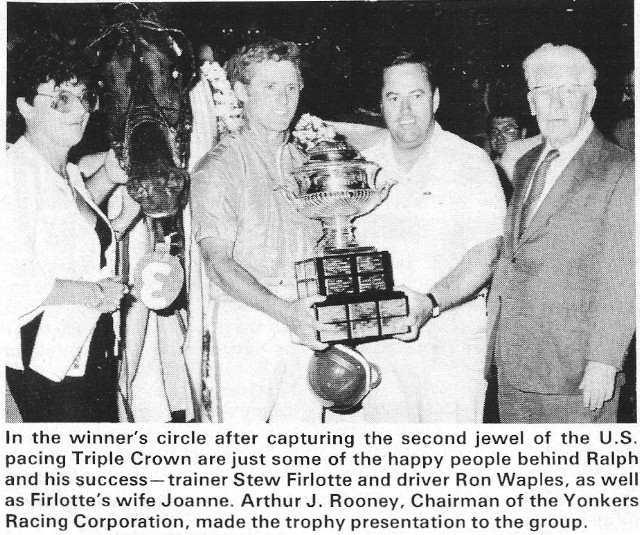 Ralph Hanover and his crew after winning the Cane