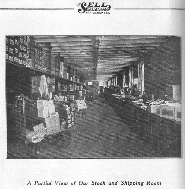 Sell's shipping room