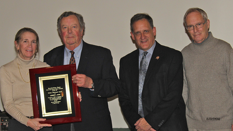 Larry DeVan receives the USHWA Lifetime Achievement Award