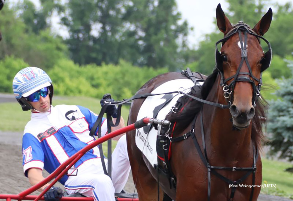 American Wisdom winning her qualifying debut at Magical Acres