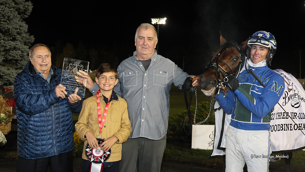 The connections of Breeders Crown champion Pebble Beach