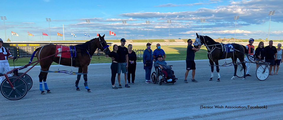 Ned Soulliere in the winner's circle at Georgian Downs
