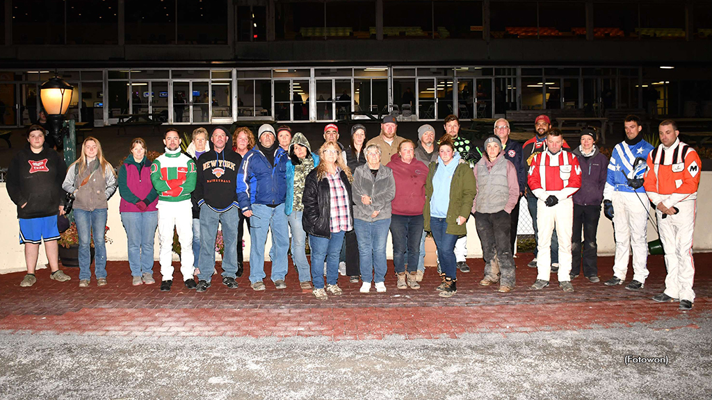 Vernon Downs horsepeople gather for a memorial for the Tioga Downs barn fire victims