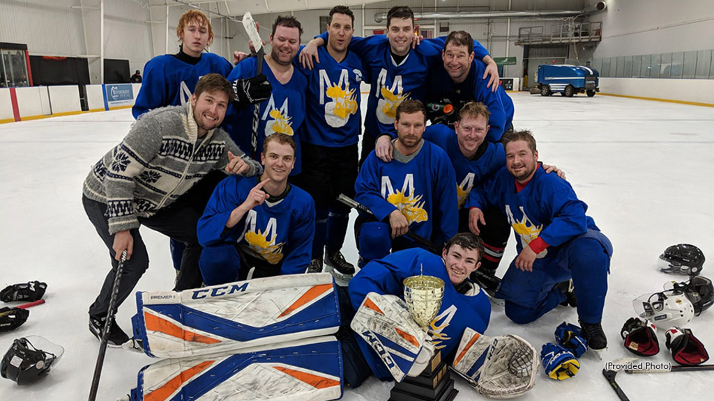 The 2019 winners of the Horsemen's Hockey Tournament