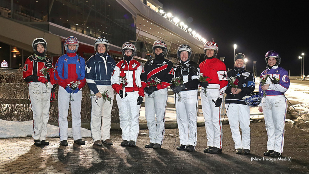 Drivers in the 2022 International Women's Day race at Mohawk 