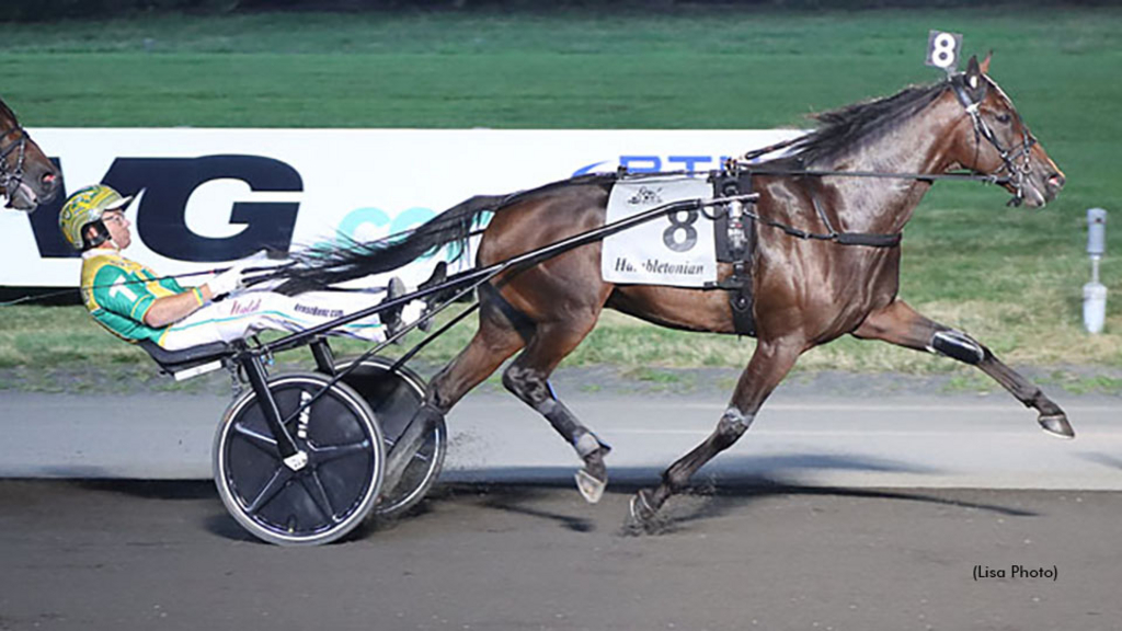 Rebuff winning his Hambletonian elimination