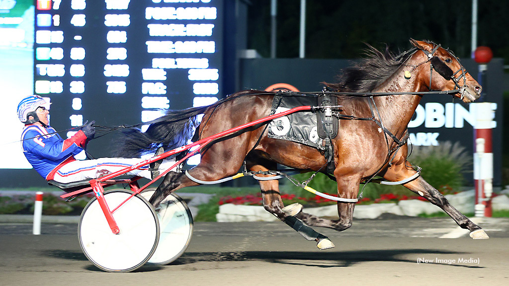 Cold Creek Queso winning at Woodbine Mohawk Park