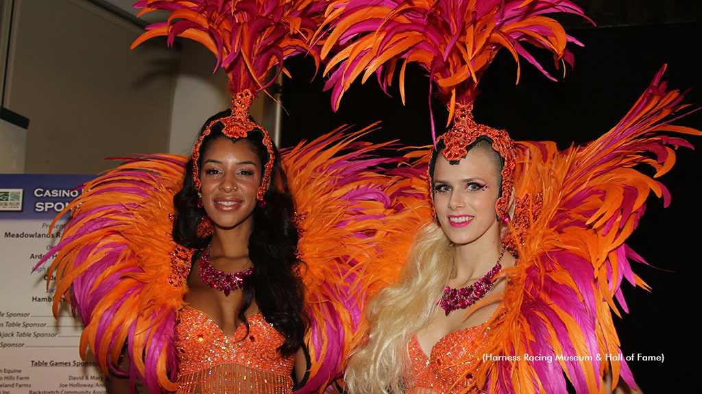 Showgirls from the Hambletonian Charity Casino Night