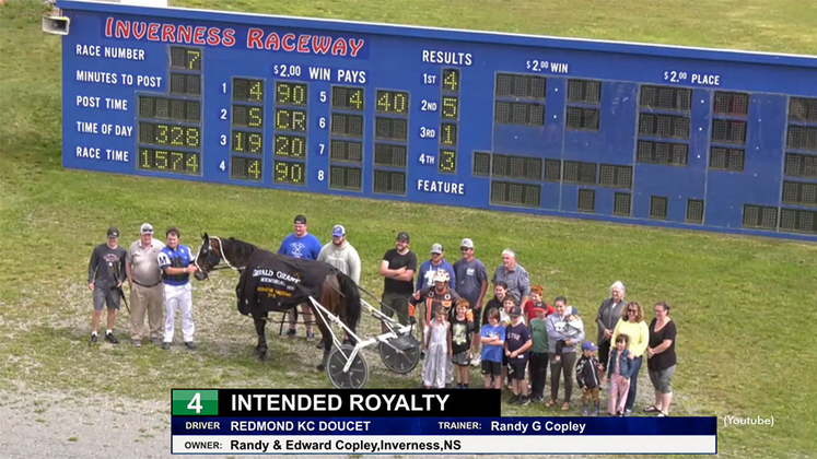 Intended Royalty and his connections in the Inverness winner's circle