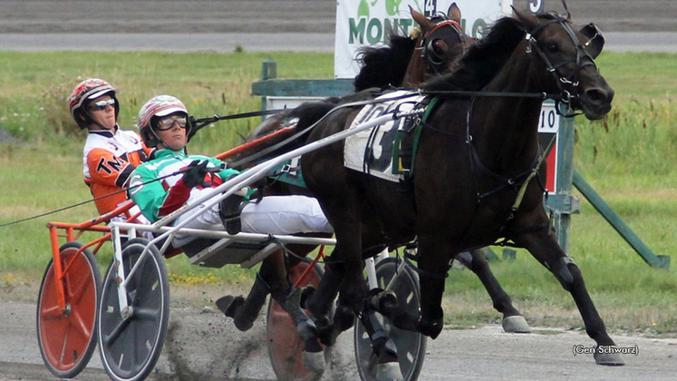 In A Tiny Way winning at Monticello Raceway